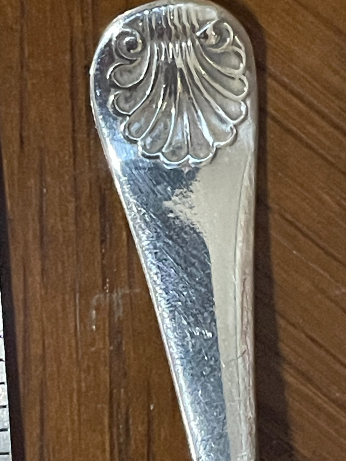 3 ANTIQUE GEORGE III SILVER SALT SPOONS 20 g