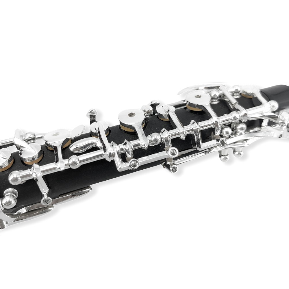 Professional Oboe C Key with Forked-F Resonance Semi-Automatic Mechanism Ebonite