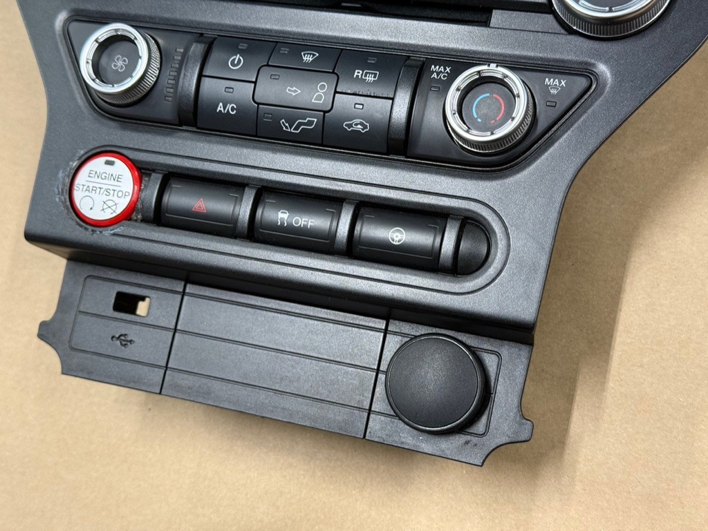 2015-2017 Ford Mustang GT Face Plate Radio Trim Piece - OEM