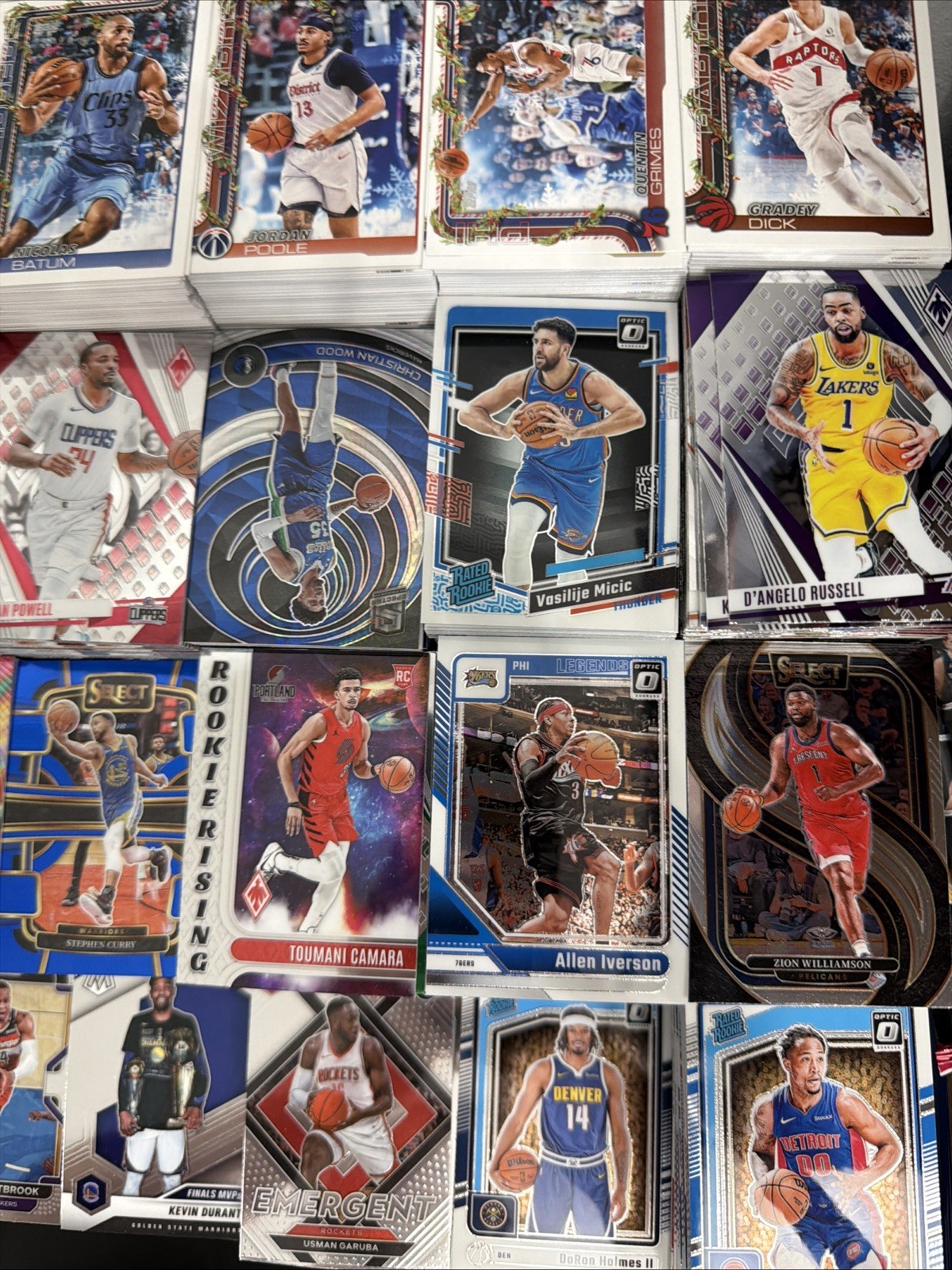 500 Random Base Basketball Cards Rookie cards, Base, Inserts, Bulk Card Lot