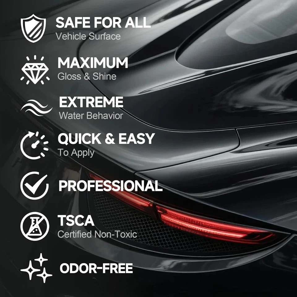 Carceracot Ceramic Coating for Cars (16 oz.), Unmatched Shine Nano Car Wax...