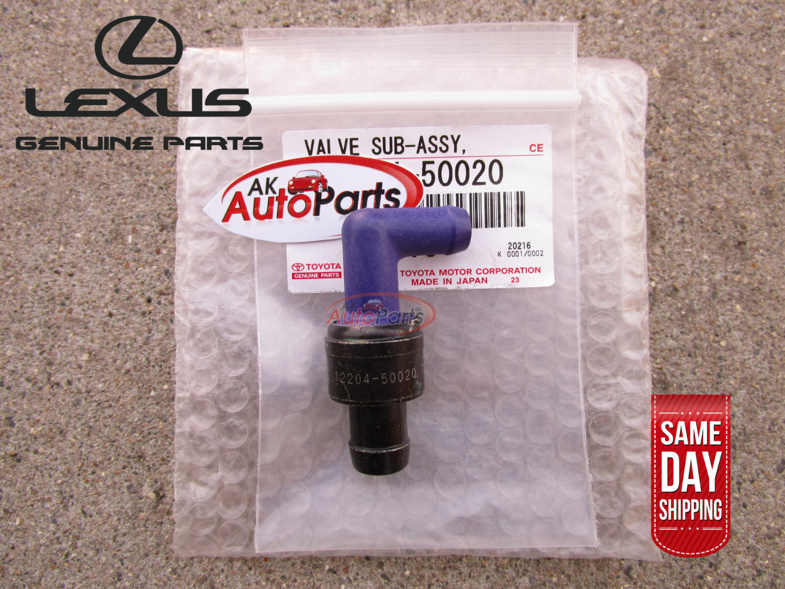 98 - 04 LEXUS LS400 4.0L V8 LS430 4.3L V8 VENTILATION VALVE PCV SUB ASSEMBLY NEW