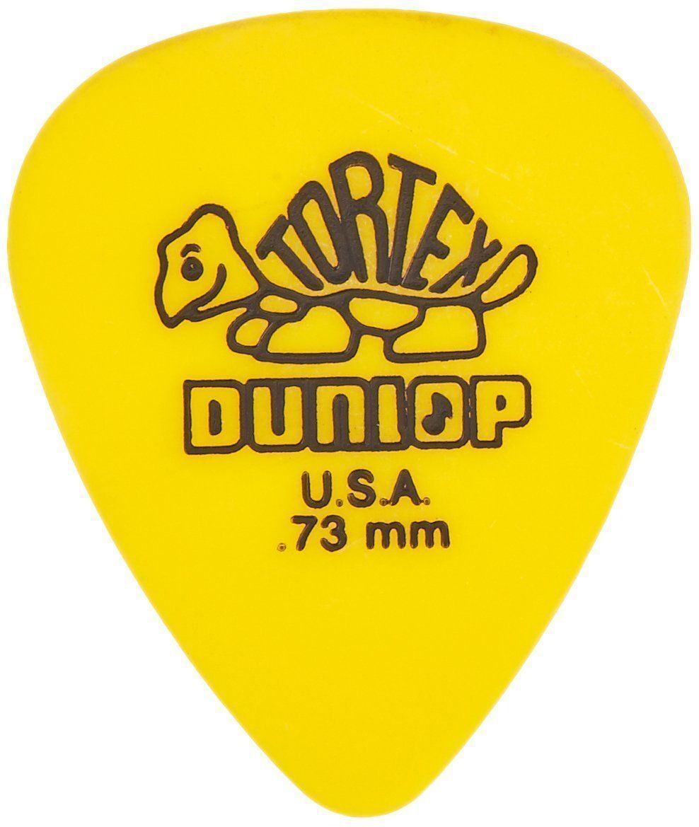 Dunlop 418P.73 Tortex Standard .73mm Yellow Guitar Picks 12-Pack