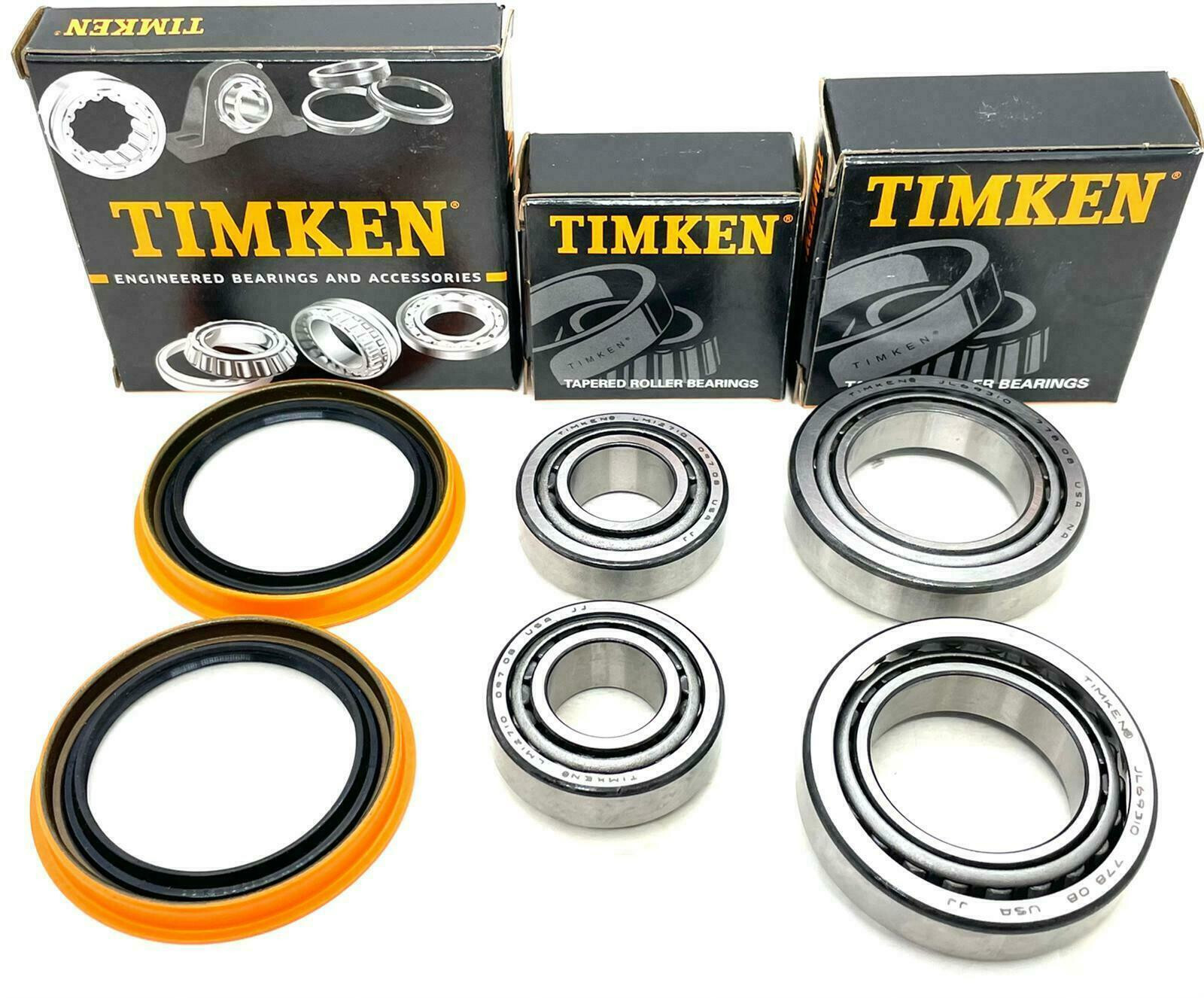 TIMKEN Ford F-150 2wd Front Wheel Bearings and Seal Kit 1997-2003 (2 sides)
