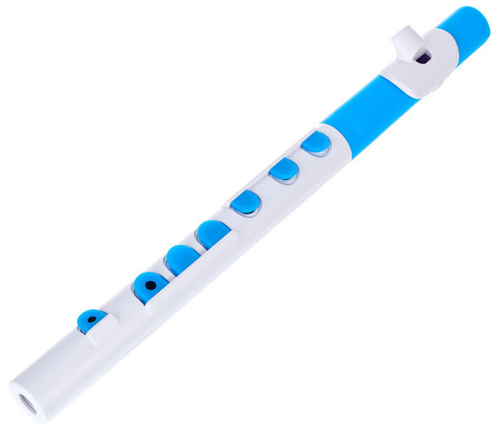Nuvo TooT 2.0 Pre-Flute Instrument for Beginner Musicians - White/Blue
