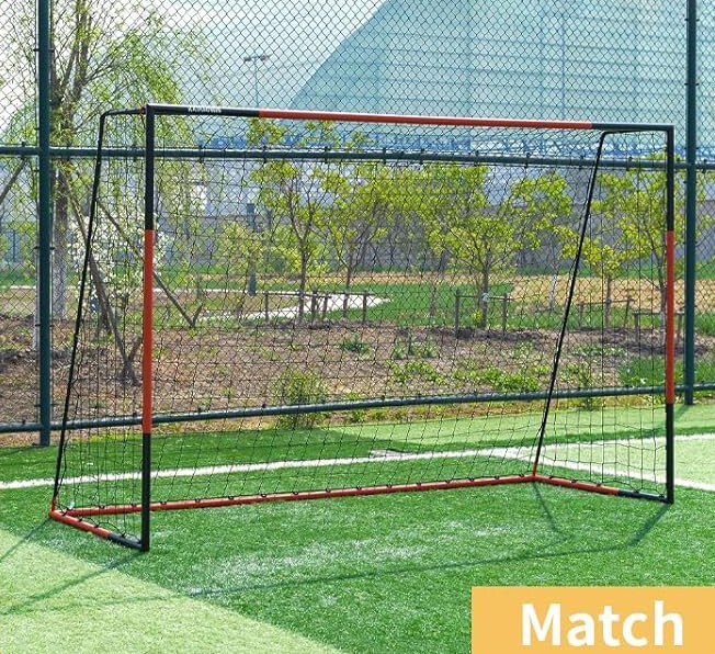 10'x6.6' Soccer Goal, Steel Frame Goal,Heavy Duty Metal Soccer Goals