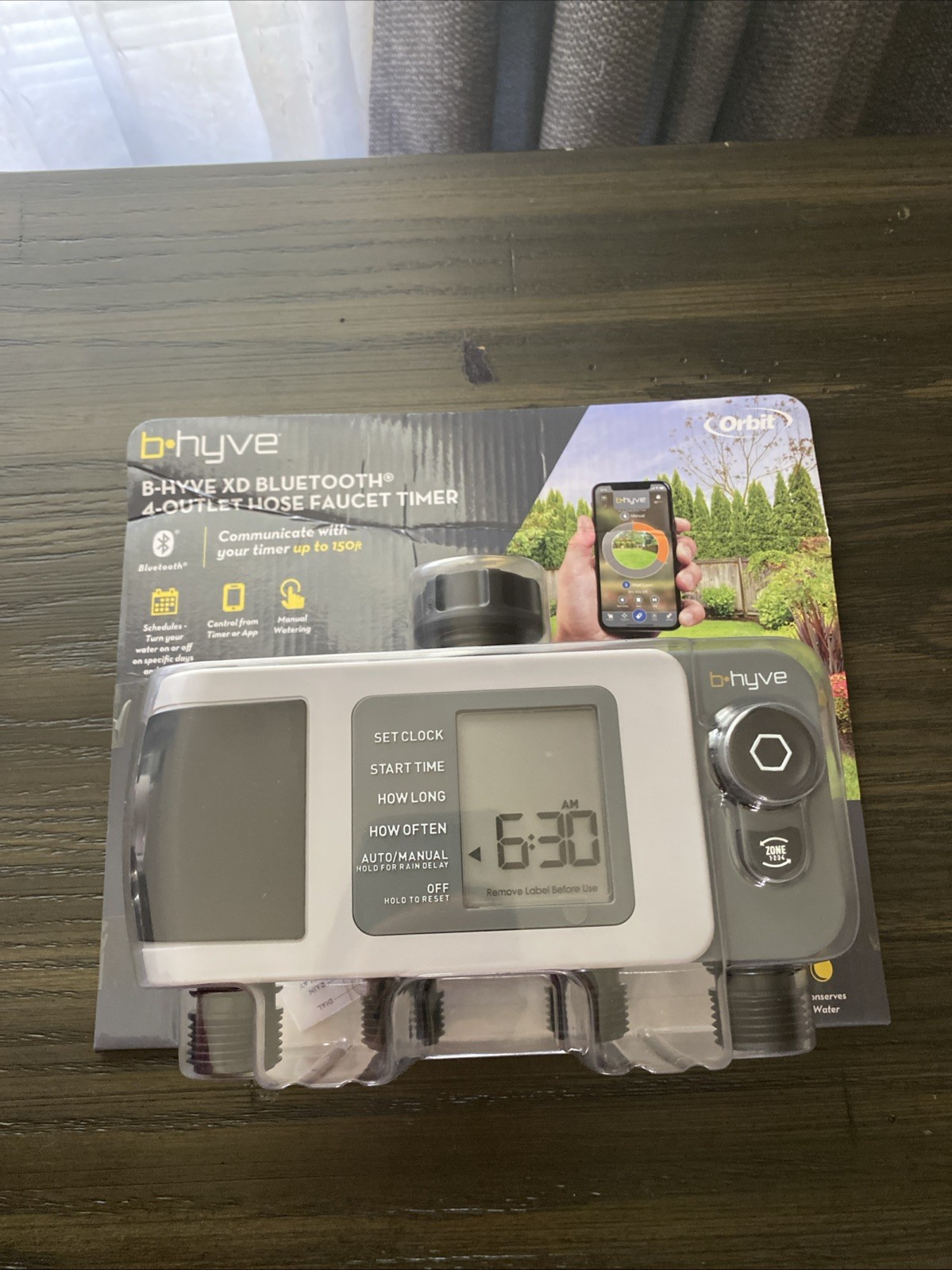 Orbit B-Hyve XD Bluetooth 4-Outlet Hose Faucet Timer, New