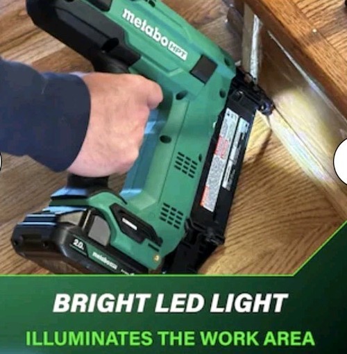 Metabo HPT 18V Cordless 18-Gauge Brad Nailer Kit Batt+Charge, Brushless NT1850DG