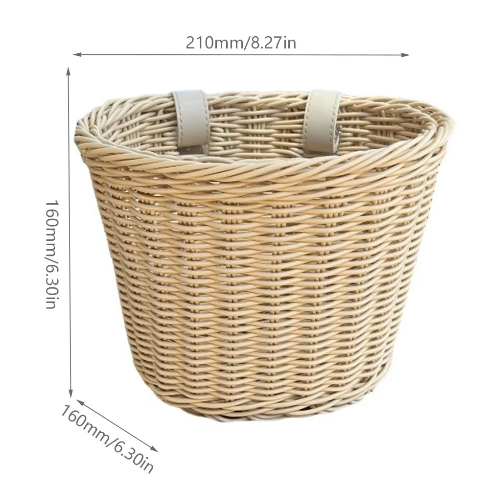 Woven Bicycle Basket Childrens Bike Front Handlebar Baskets Scooter Front Storag