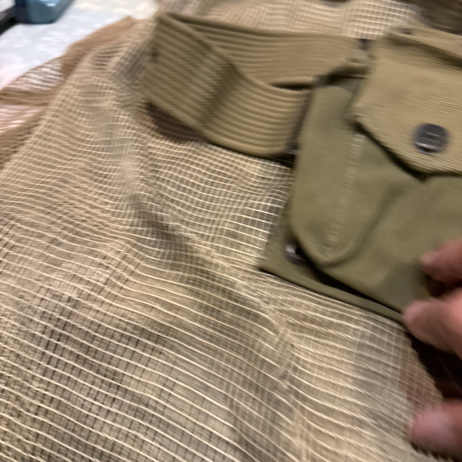 Vintage WWII OD green M-1937 BAR belt !!!