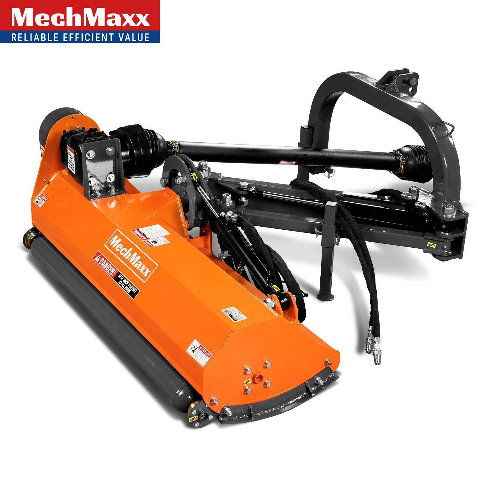 MechMaxx 3-Point PTO Offset Flail Ditch 60" Bank Mower, 25-60HP, CAT 1, VAM60