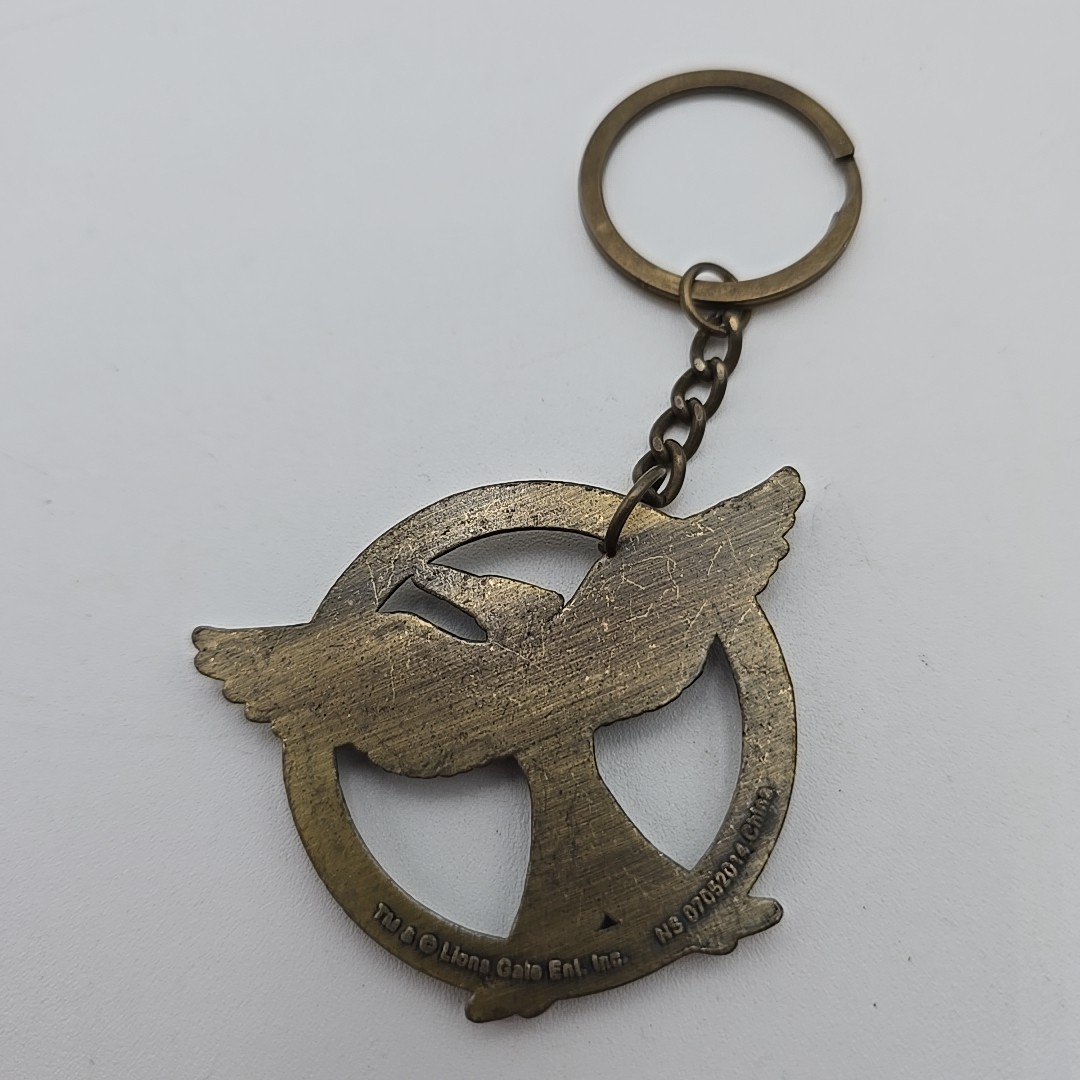 Hunger Games Mocking Jay Metal Key-Chain Key Ring Catching Fire Movie Promotion!