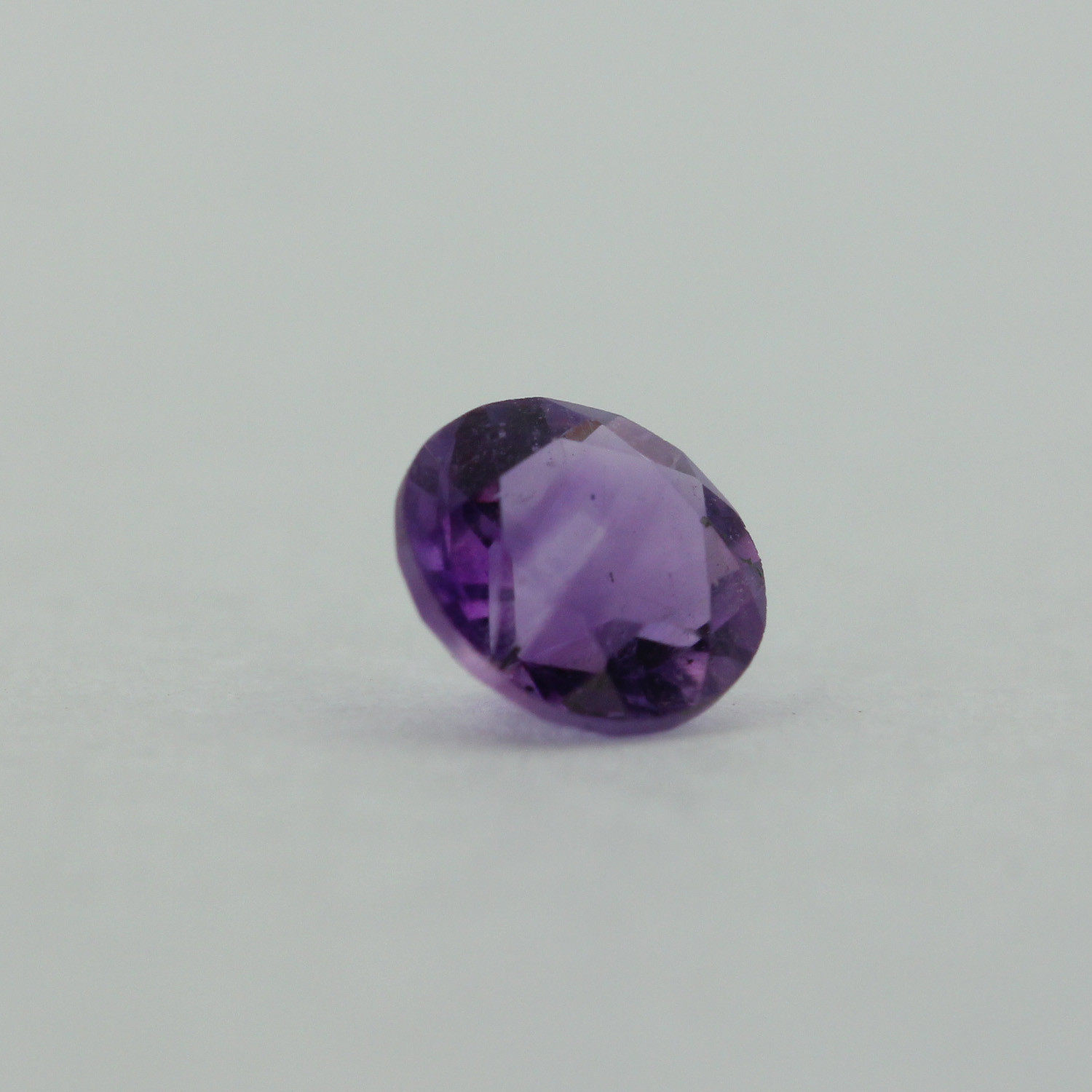 Loose Round Cut Genuine Natural Amethyst Stone Single Purple Birthstone Shape