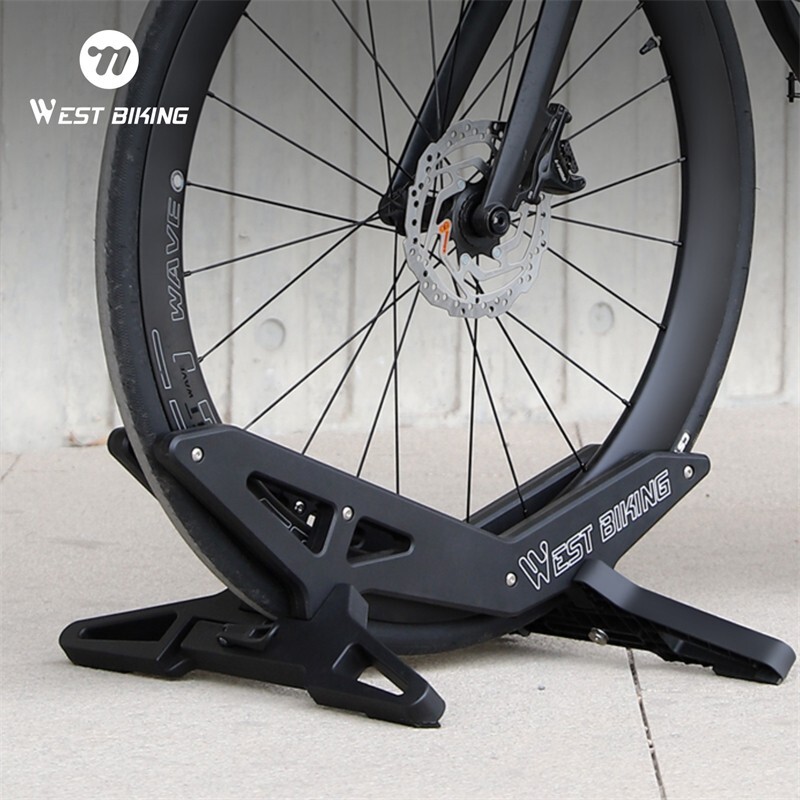 Adjustable Bicycle Stand Rack ABS MTB Road Bike Indoor Floor Parking Stand Black