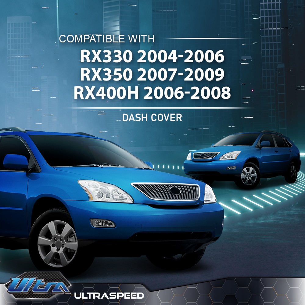 Soft TPE Dash Cover Overlay Cap Pad Fit For 2004-2009 Lexus RX330 RX350 RX400H