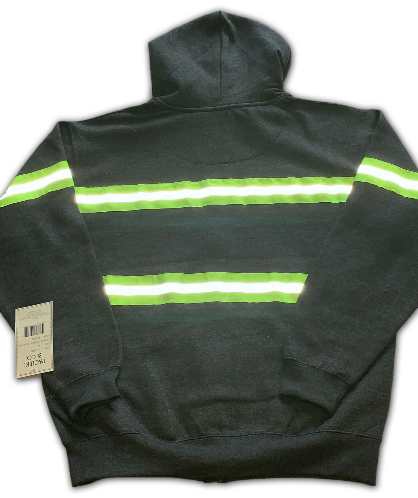 Hoodie Reflective High Visibility Hi Vis Safety Zip Front Work Clothes Uniform
