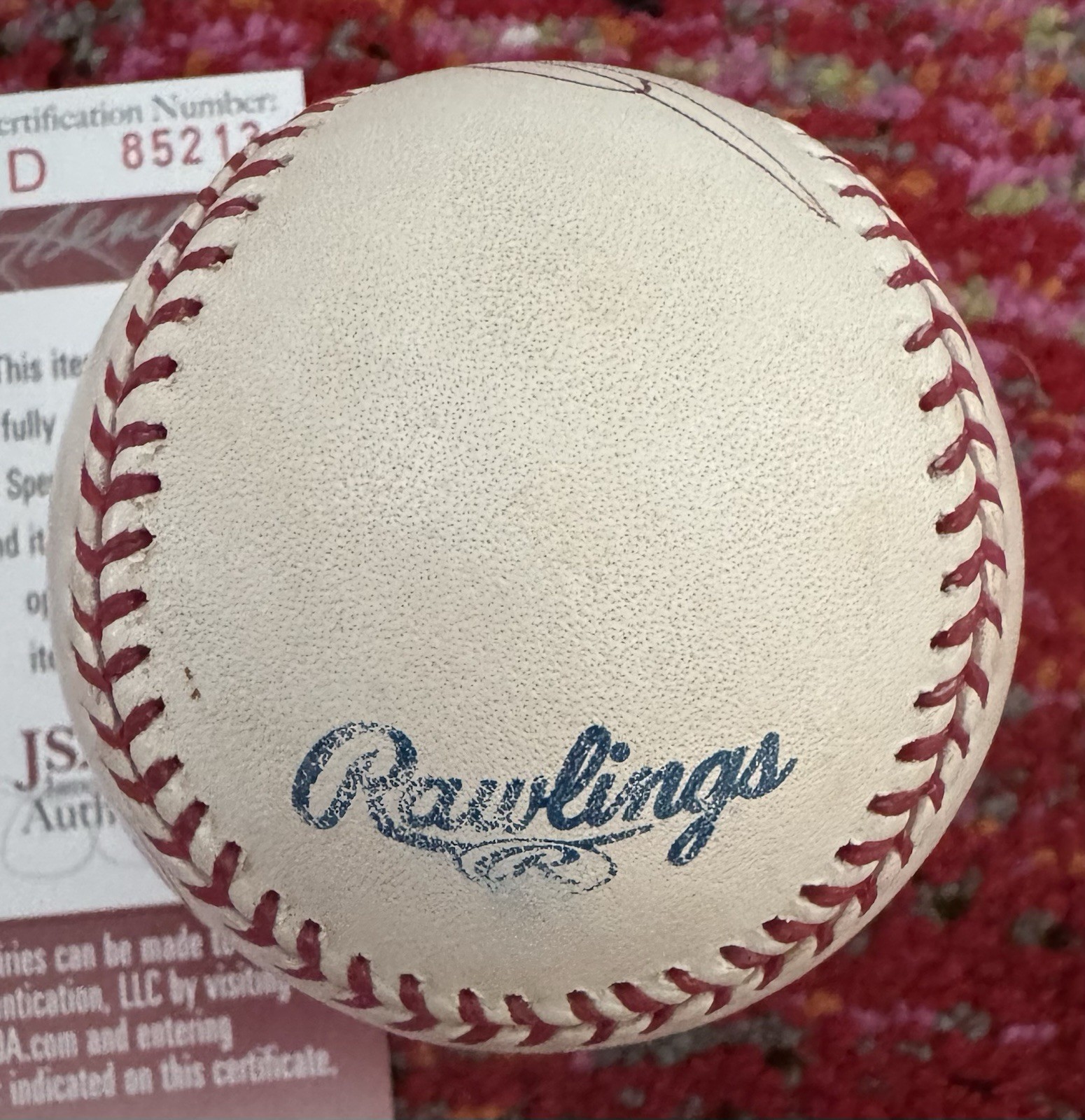 Jose Reyes Autographed OMLB Selig JSA Authentication