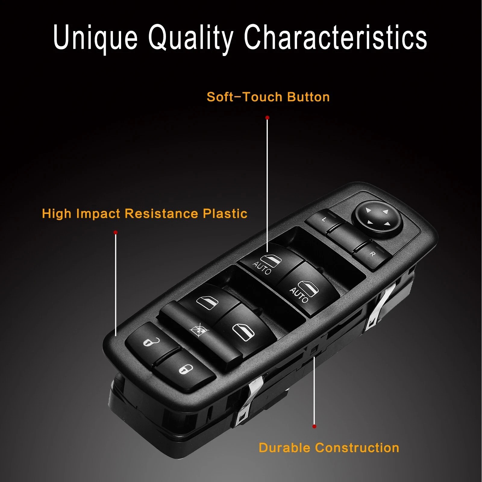 Master Power Window Control Switch for Chrysler 200 300 Dodge Charger Ram 4-Door