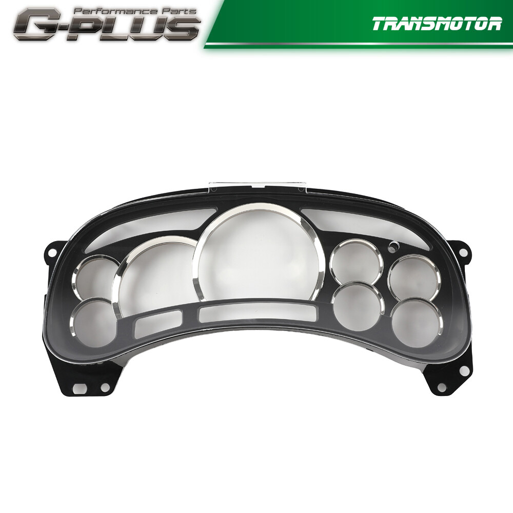 Gauge Cluster Lens Cover Chrome Rings for 2003 04 05 06 GM Trucks SUVs Escalade