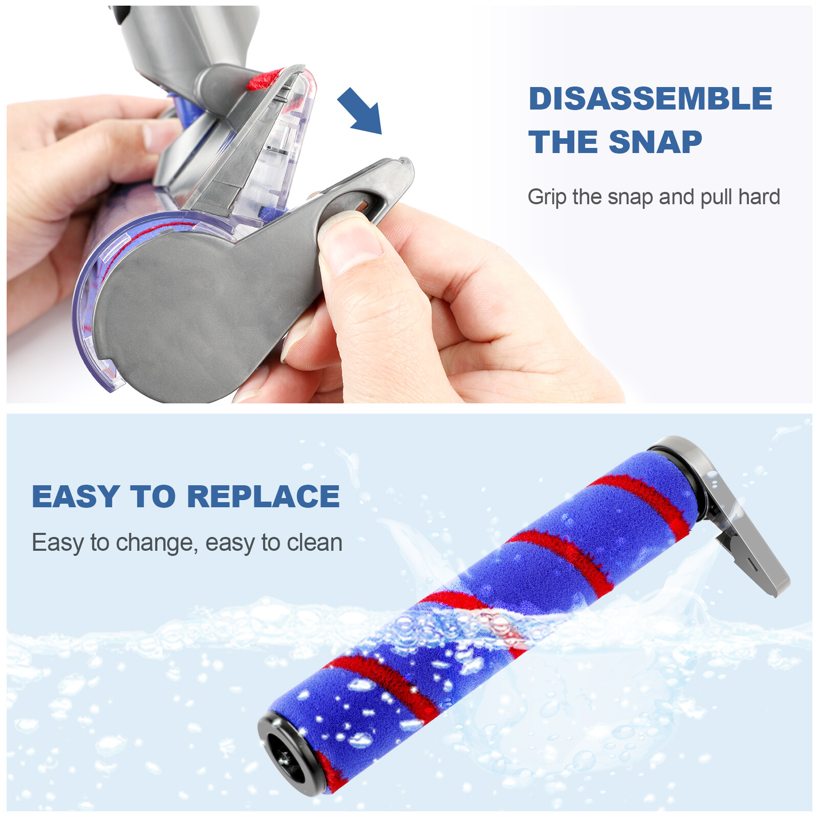 Floor Brush Head Tool For Dyson V7 V8 V10 V11 Vacuum Motorhead Animal Absolute