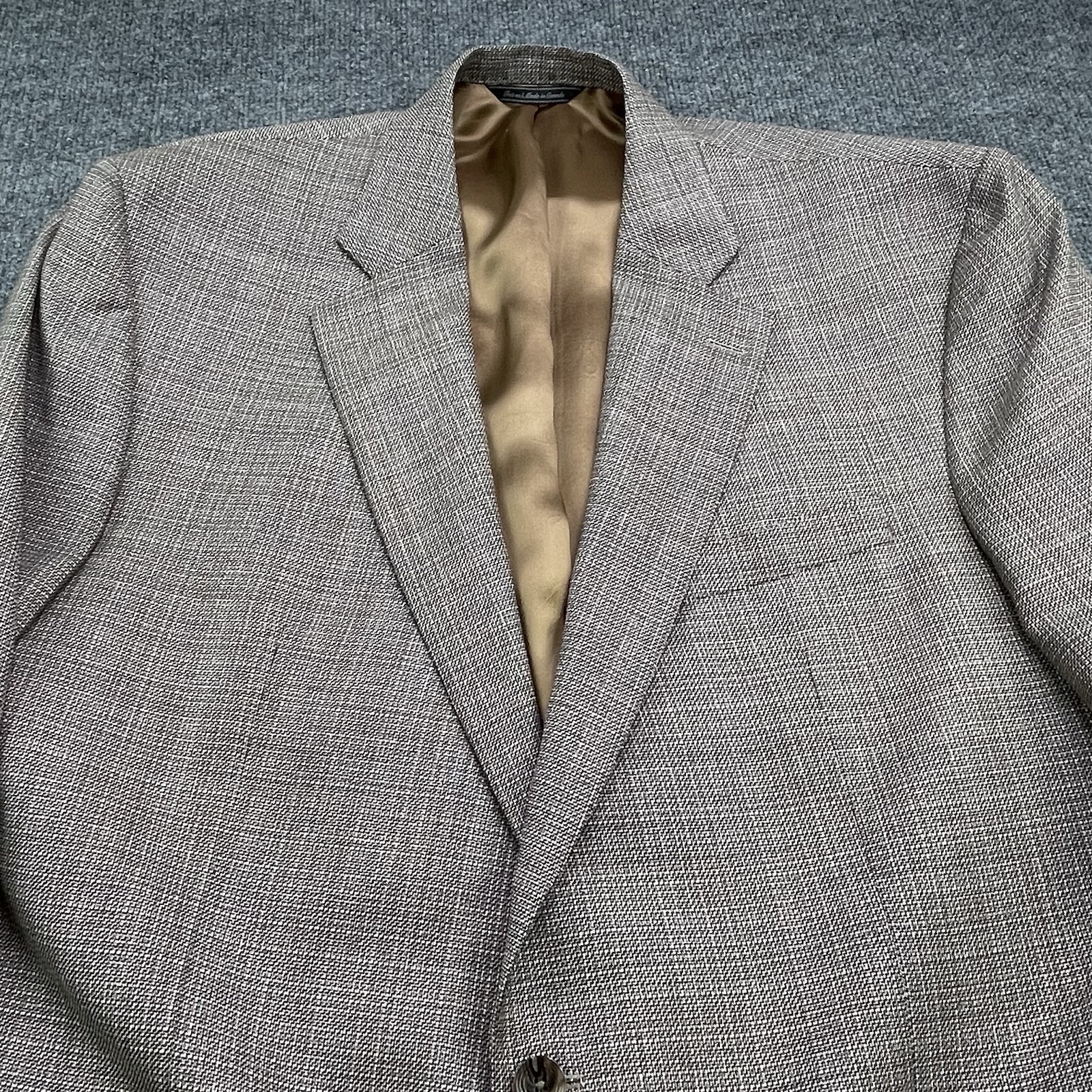 Jack Victor Luxor Sport Coat Super 110’s Wool Tan Men’s Size 48 X-Long 648$ NWT