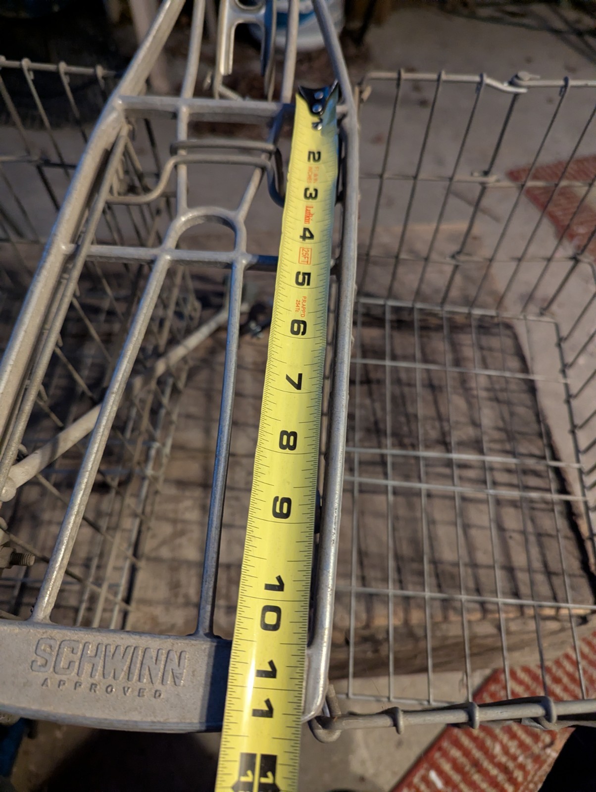 Vintage Schwinn Approved Folding Wire Bicycle Basket/Rack