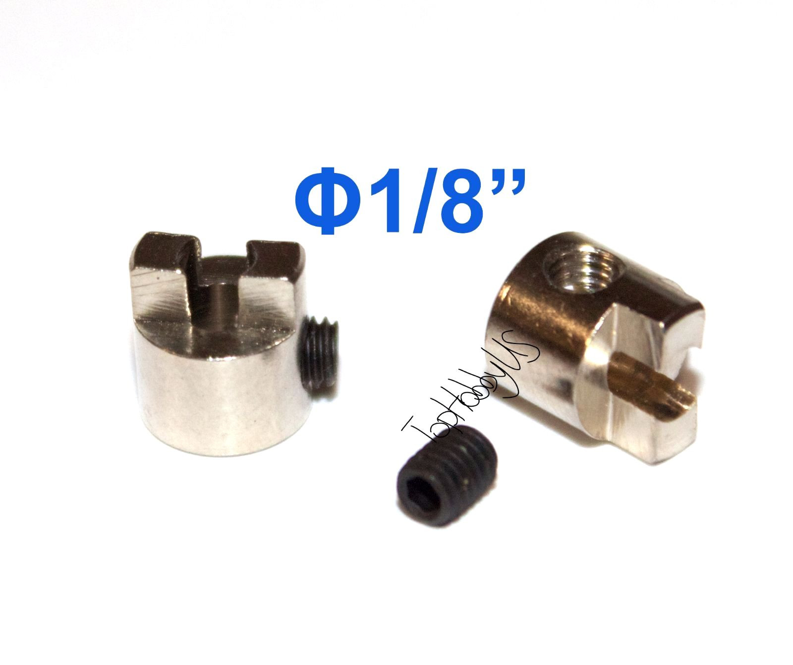 2PCS RC Boat Metal Propeller Drive Dog for 1/8" Shaft (US SELLER/SHIP)