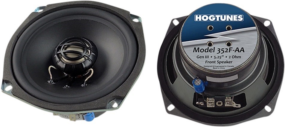 Hogtunes 352F-AA Gen3 5.25" 2 Ohm Front Speakers for Harley Touring 06-13