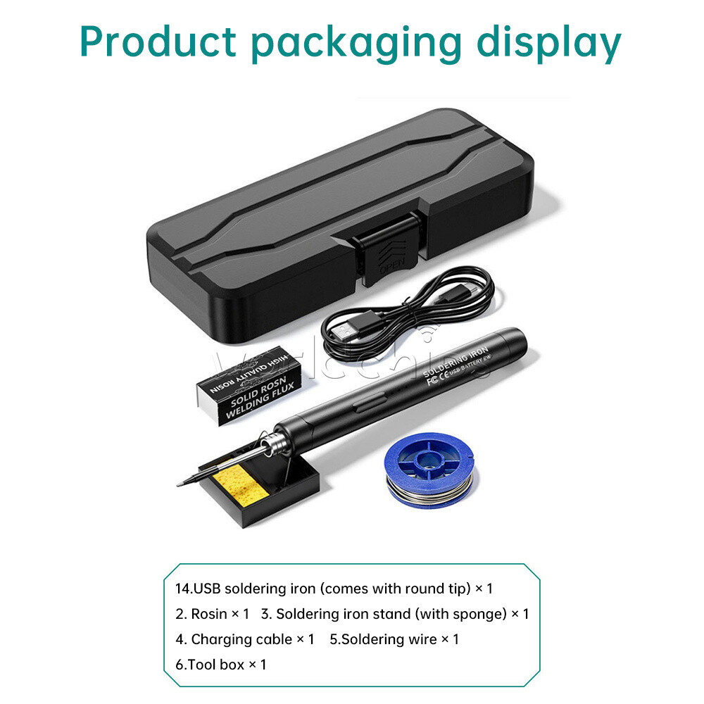 Type-C Wireless Soldering Iron Kit Portable Rechargeable Soldering Iron