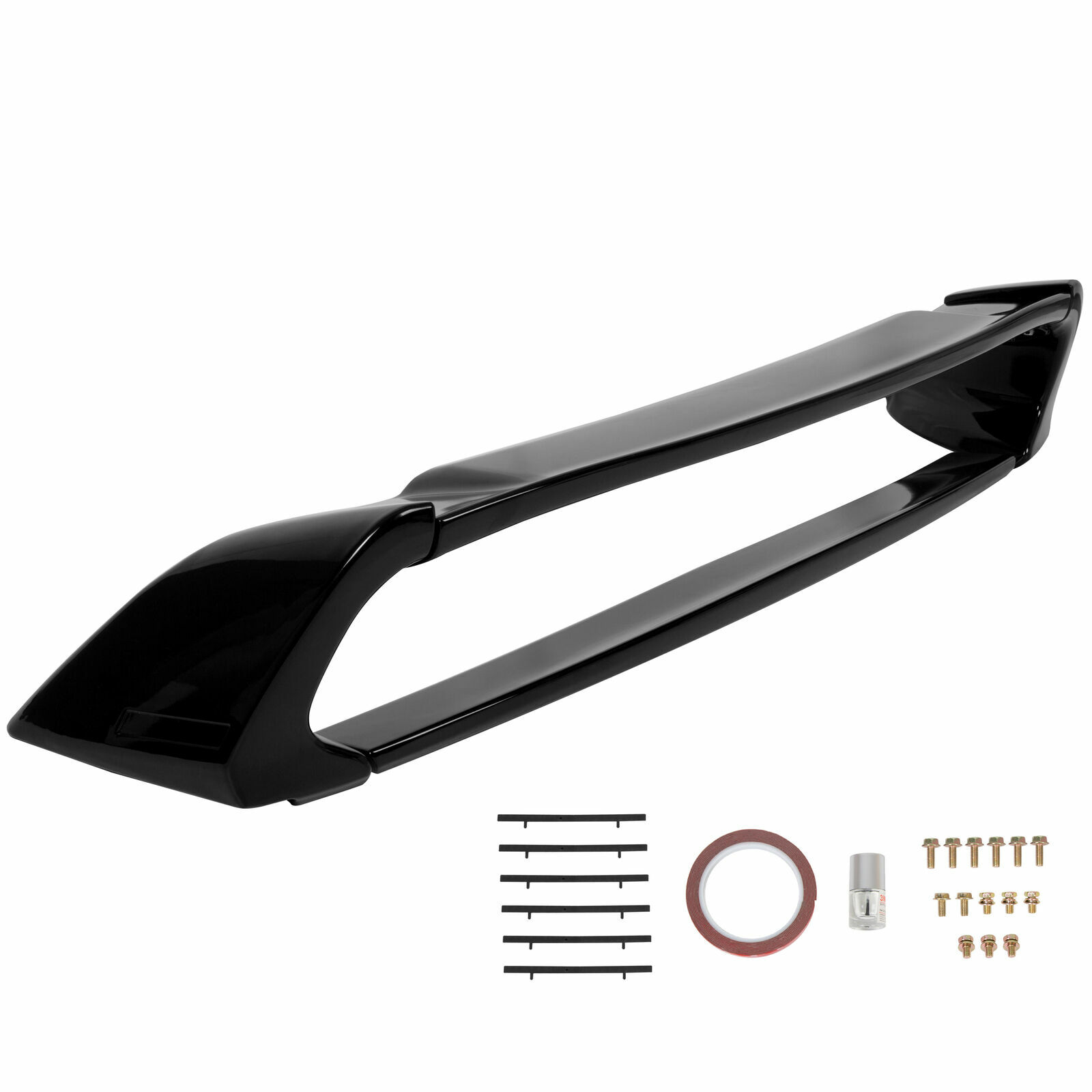 For 06-11 Civic 4DR Sedan Gloss Black Painted Mugen Style RR Trunk Wing Spoiler