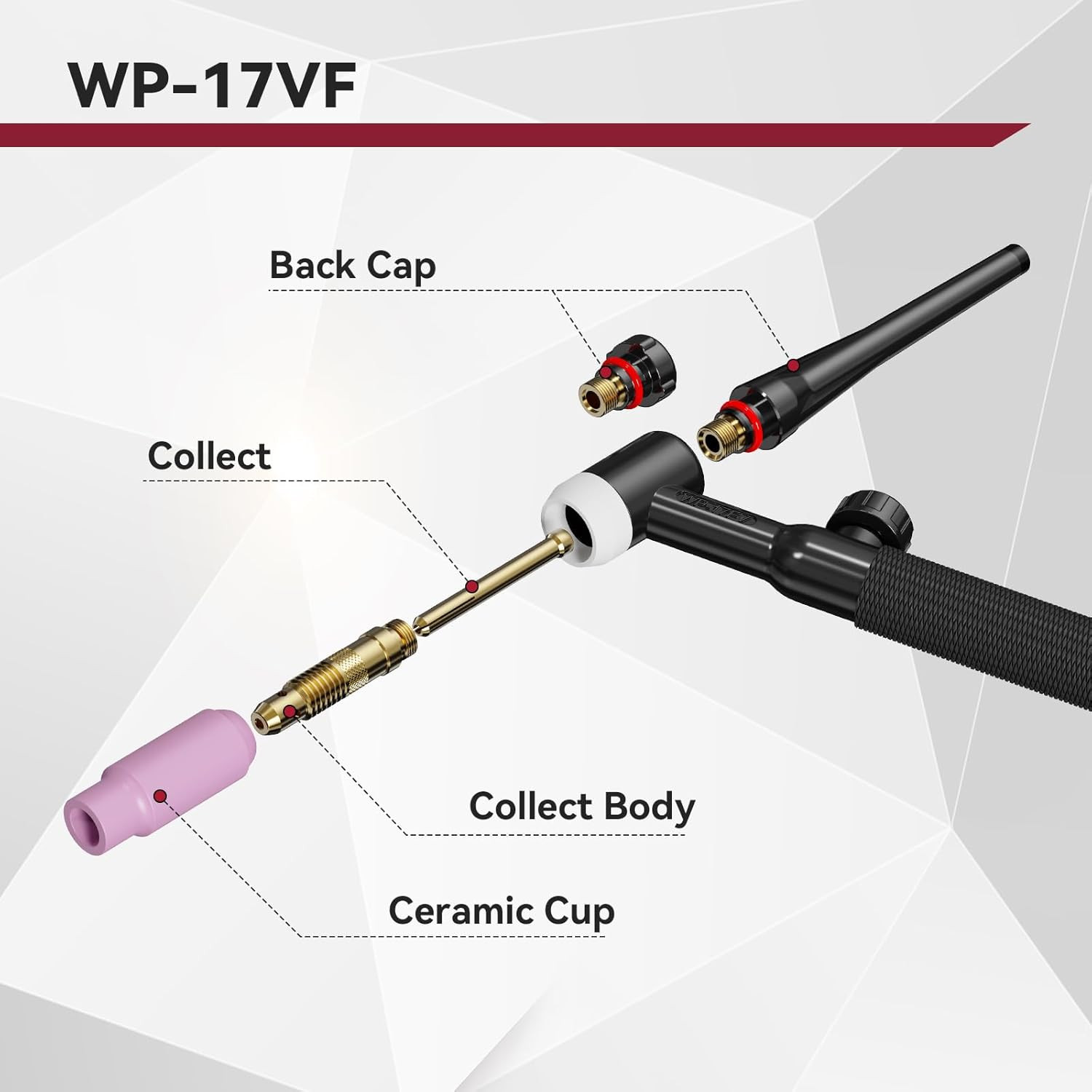 Lift Tig Torch 150Amp with 13FT Cable for ARCCAPTAIN ARC200, MIG200, MIG250, ARC