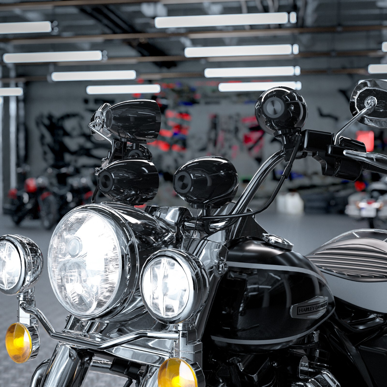 Waterproof 1600W Amp Bluetooth ATV UTV Polaris Stereo Speakers 4.1 Audio System