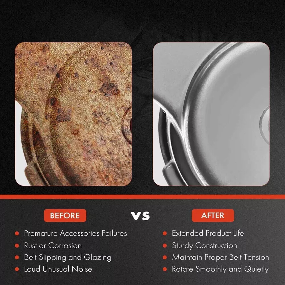 90K-39282D Drive Serpentine Belt Tensioner Idler Pulley Kit For Chrysler Dodge