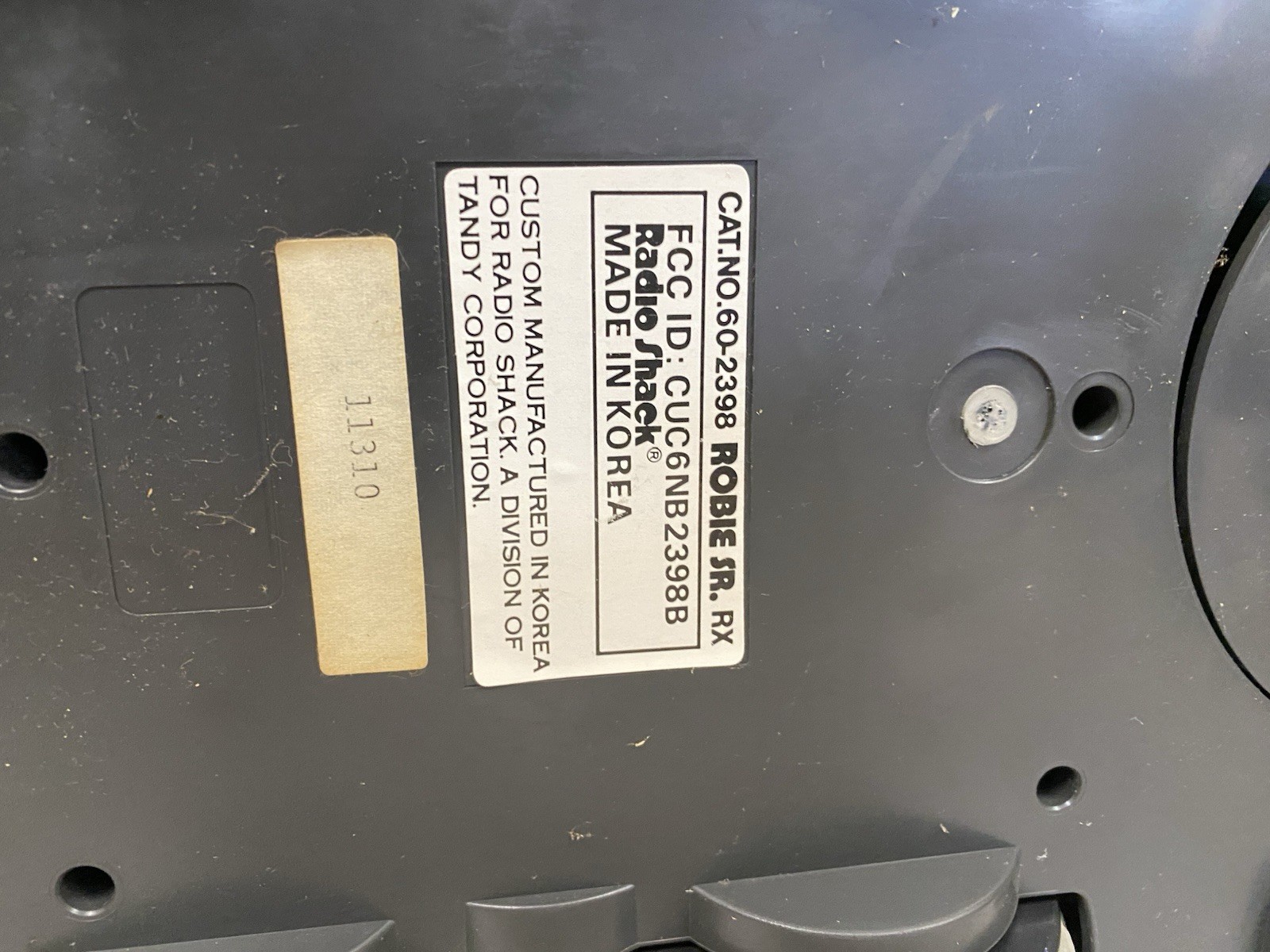 Robie Sr. RX Radio Shack Robot Collectable, UNTESTED No Remote