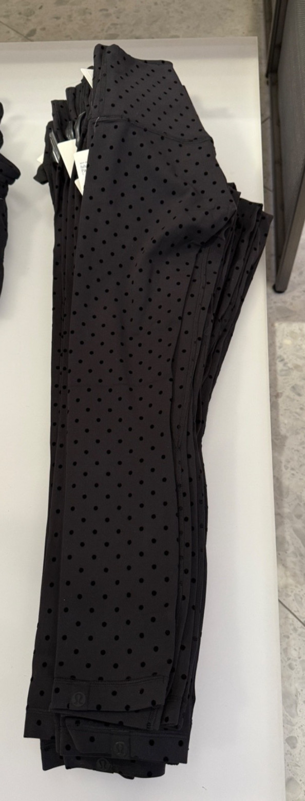 LULULEMON ALIGN HR PANT 25"~0~2~4~6~8~10~12~14~POLKA DOT FLOCKED~NWT