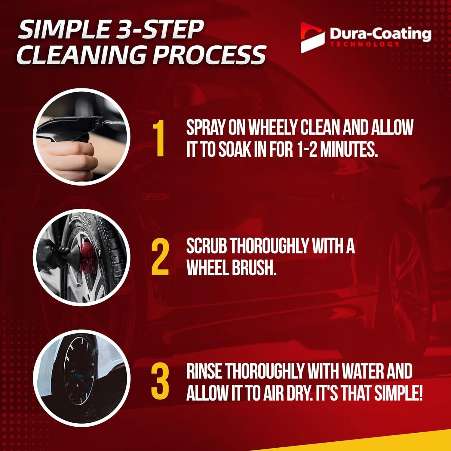 DURA-COATING TECHNOLOGY Wheely Clean Professional Wheel Cleaner Highly Effective