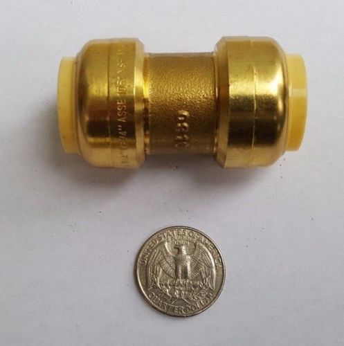 5 Pcs. 3/4" X 3/4" Push Fit Coupling, Lead Free Brass, 27-1-2=5X