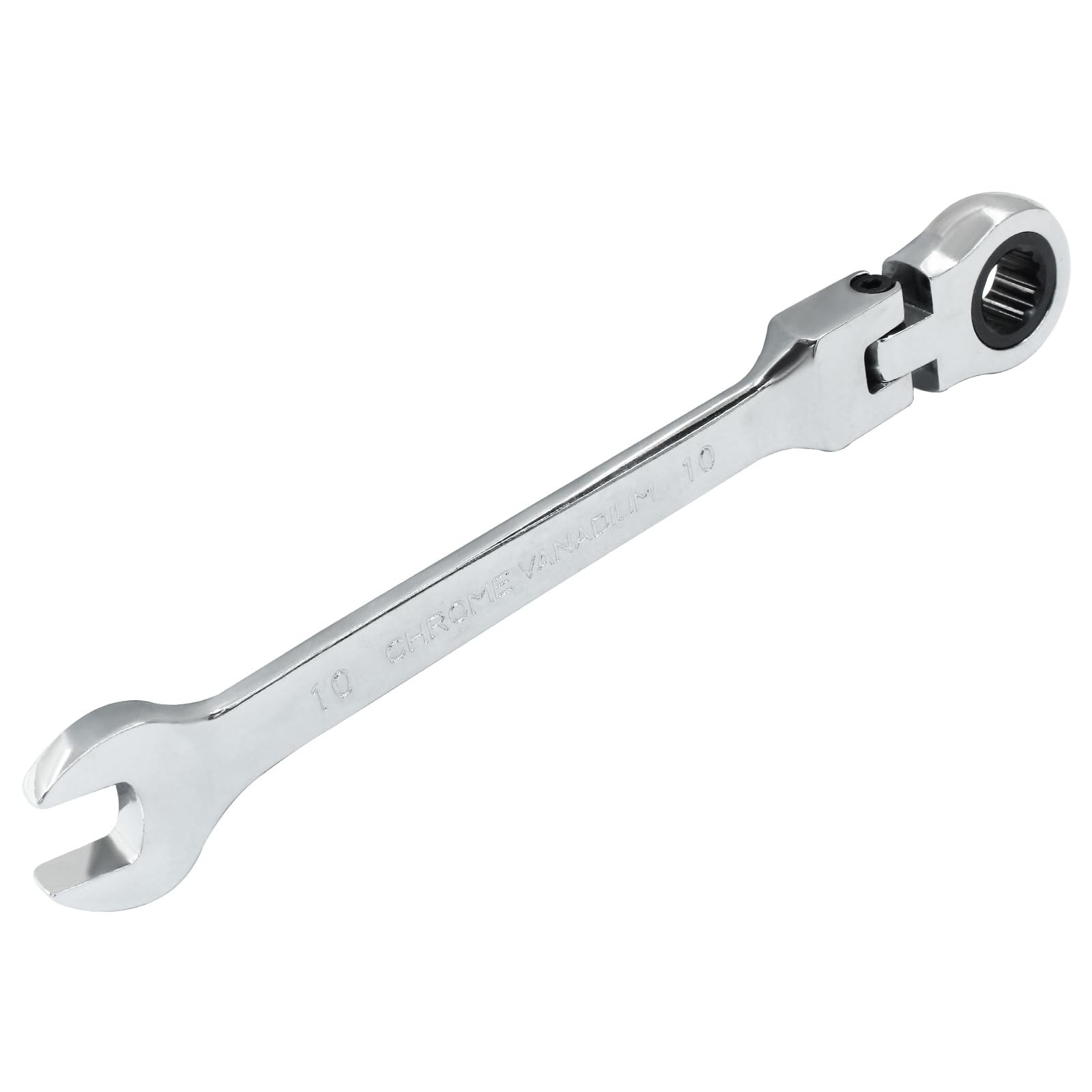 Hordion 10mm Ratcheting Combination Wrench, 12 Point 72-Tooth Flex Head