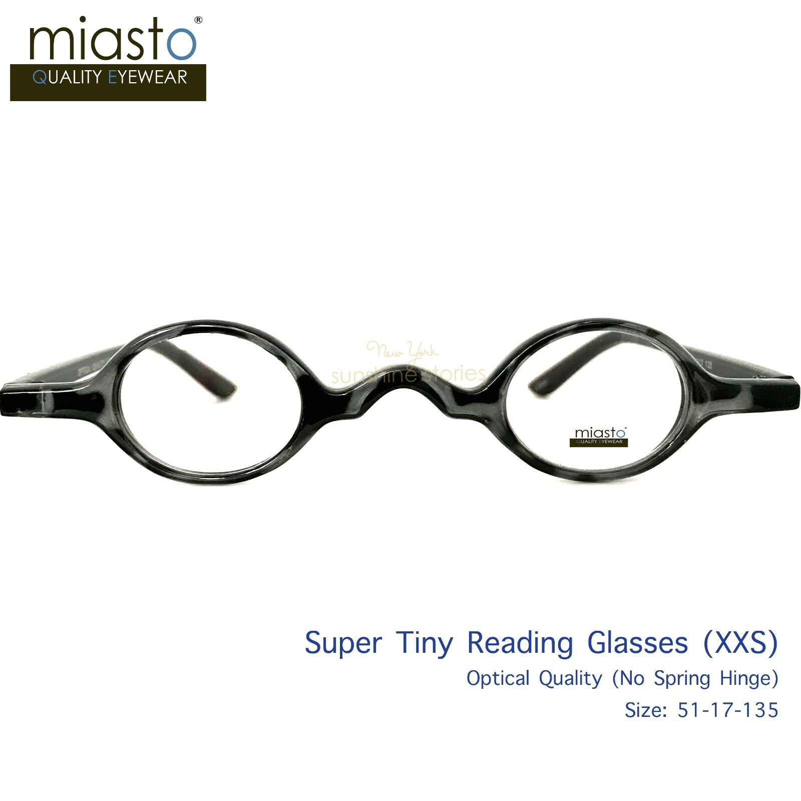 MIASTO "MINI ITALY" EXTRA SMALL ROUND RETRO BOHO VINTAGE READERS READING GLASSES
