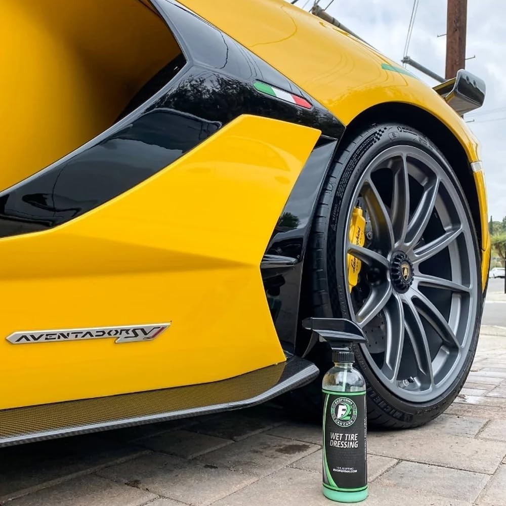Wet Tire Dressing Spray - Extremely High Shine Tire Dressing for That Wet Loo...
