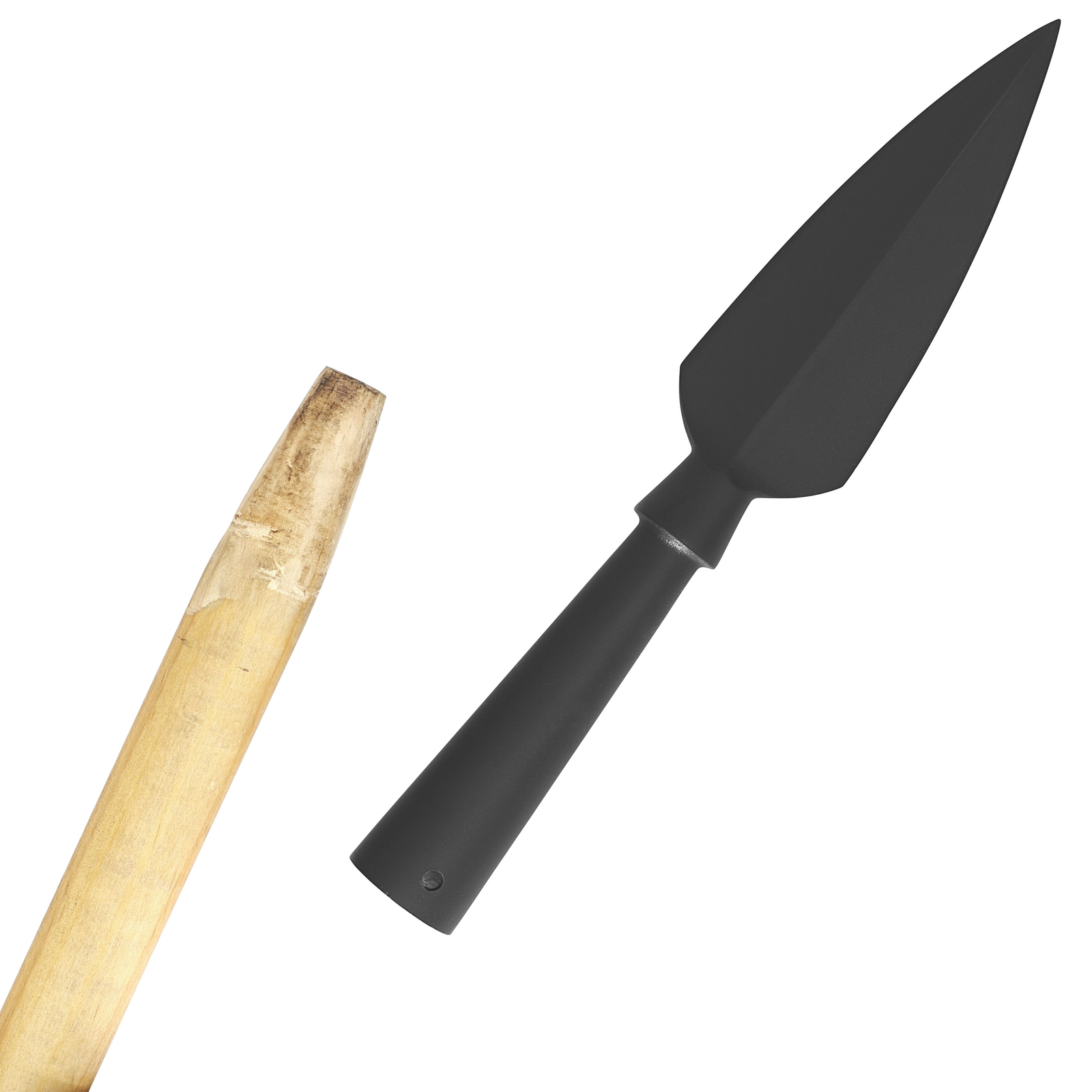 Bloodborne Raider High Carbon Steel Leaf Shaped Sharpened Spear Head Black