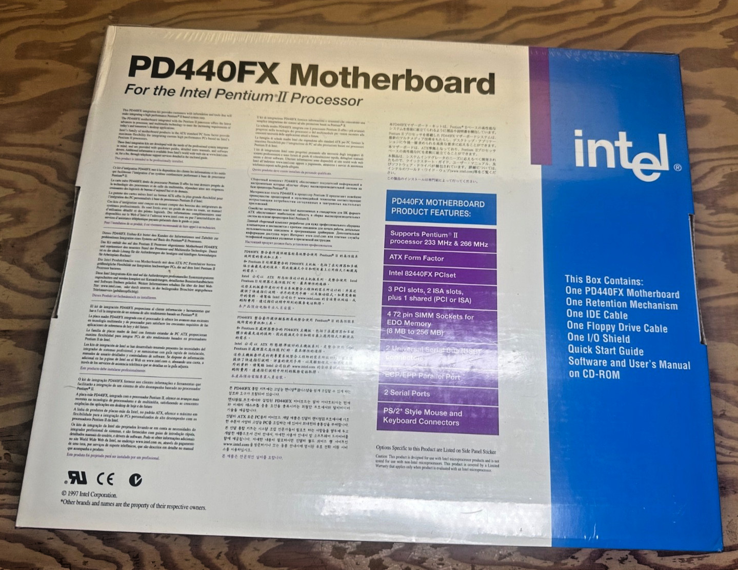 Vtg 1997 Intel PD440FX Motherboard for Intel Pentium II Processor Factory Sealed