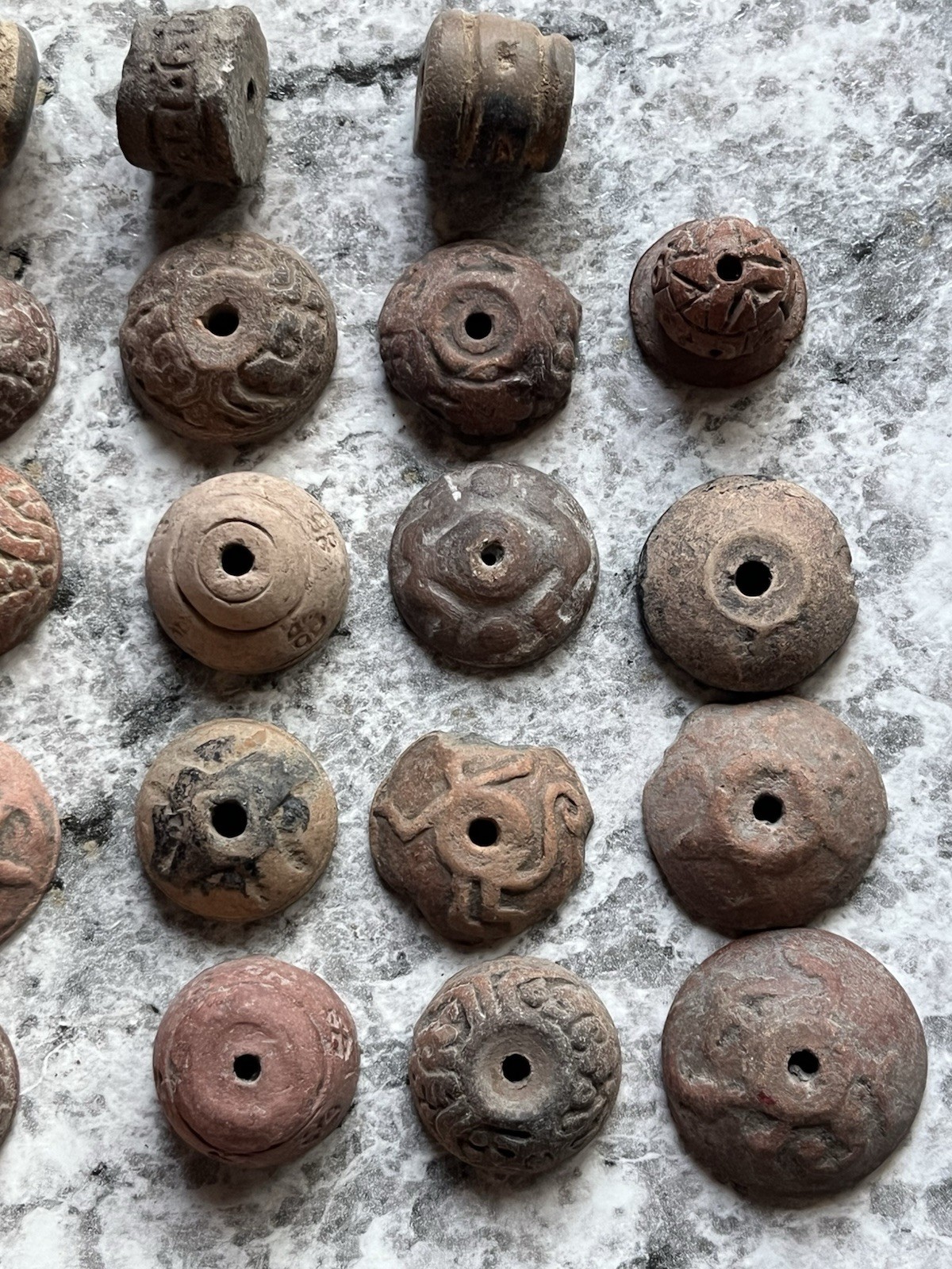 23 Teotihuacan Ancient Artifacts PreColumbian Beads Mayan Mezcala Free Shipping