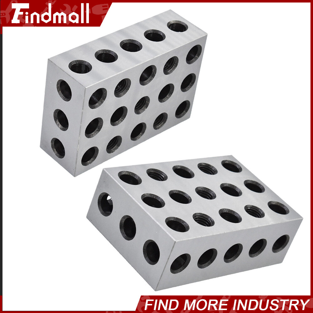 2 Matched Pair 2-4-6 Blocks 23 Holes .0002" Machinist Precision 246 Jig 2 4 6