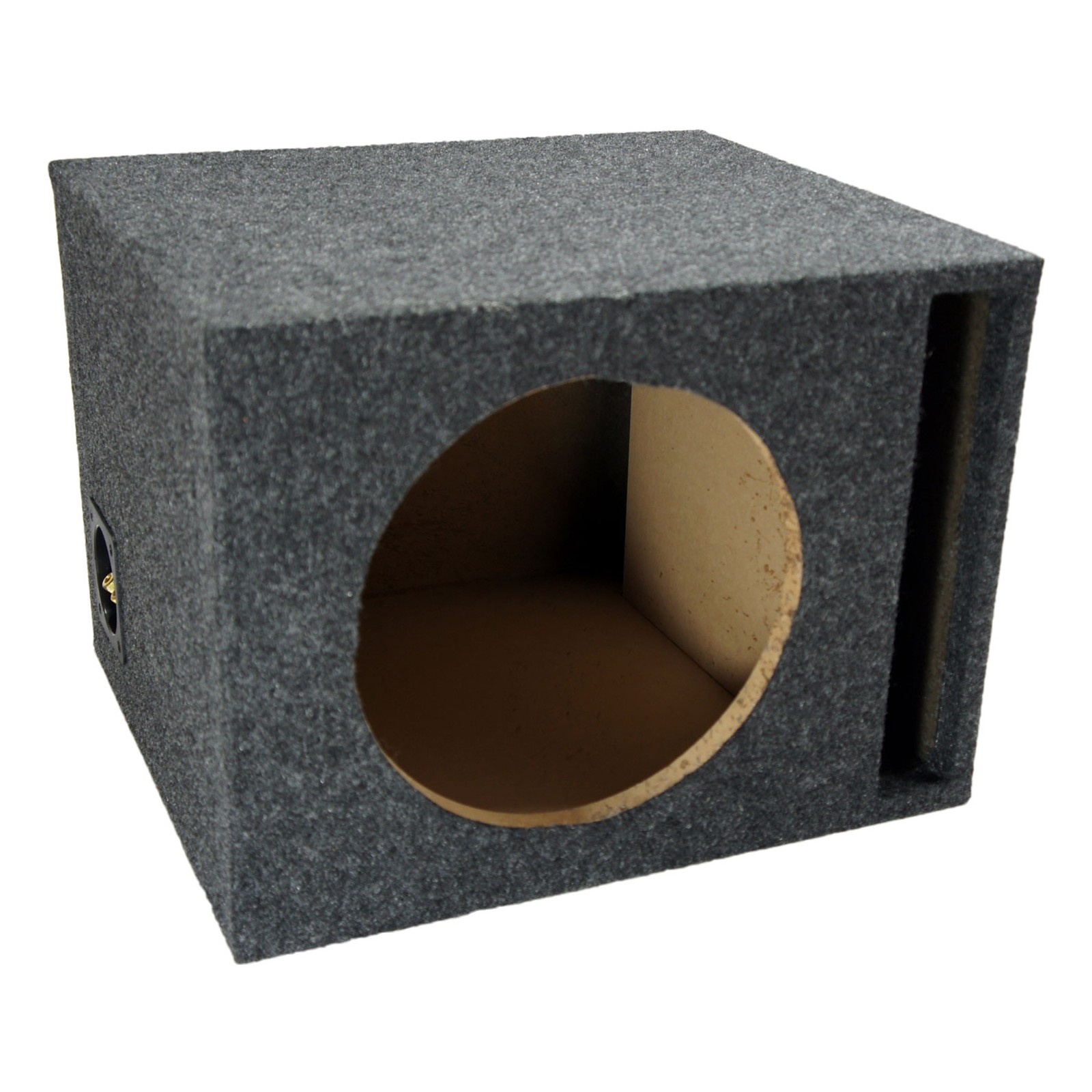 Car Audio Single 10" Vented Subwoofer Stereo Sub Box Ported Enclosure Speaker