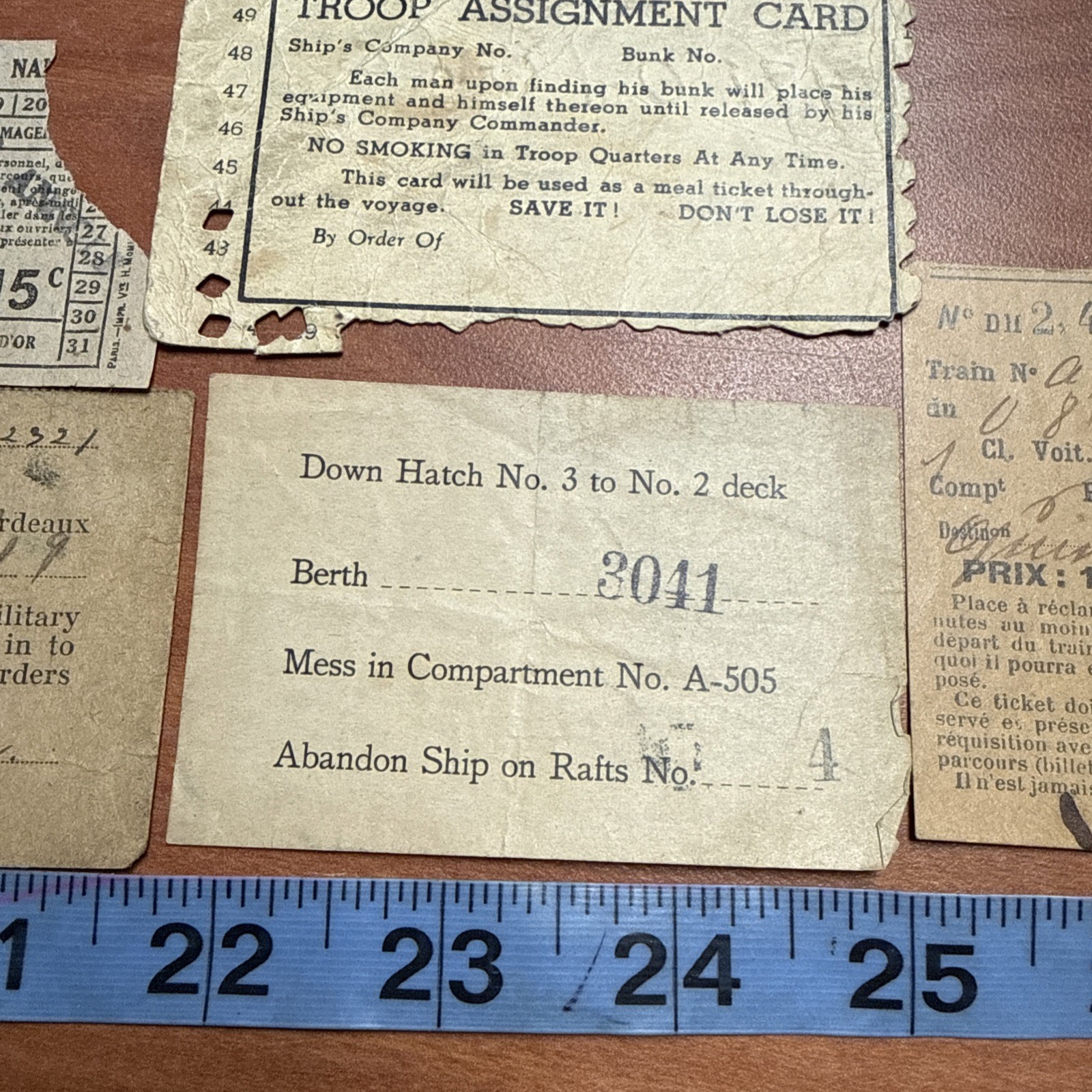 WWI US Archive Of Liberty Passes And Paper Used During Liberty P238