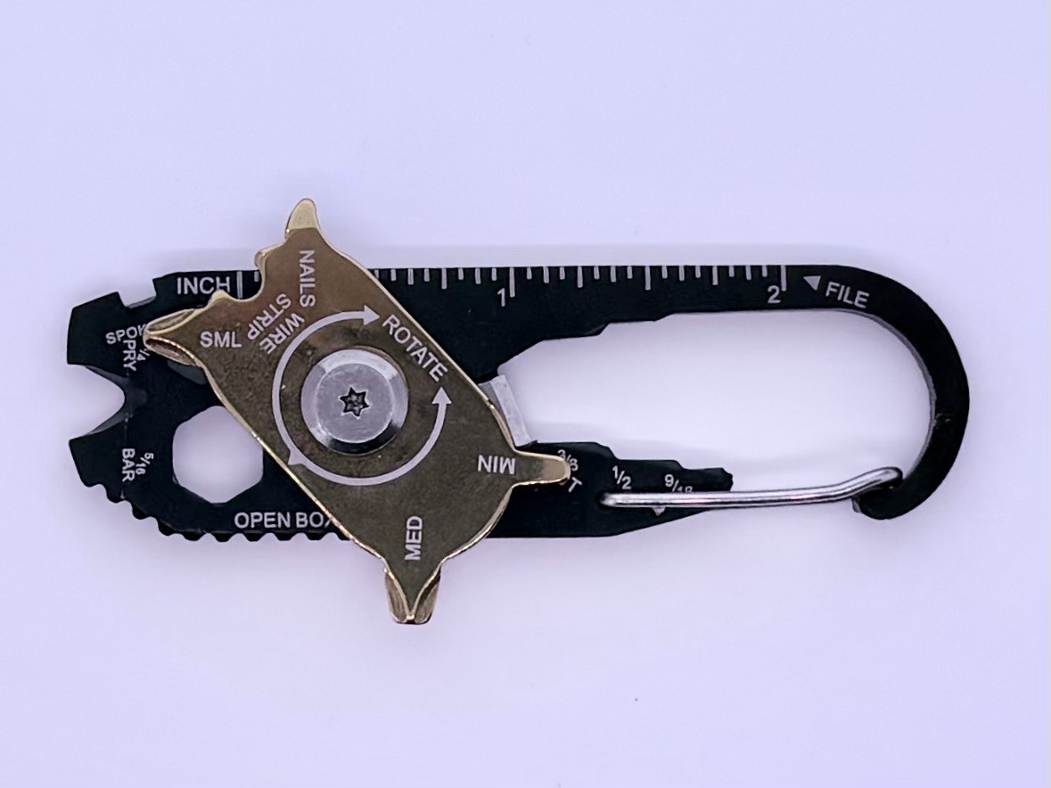 20 In 1 Screwdriver Wrench Keychain Stainless Steel Mini Pocket Multi Tool