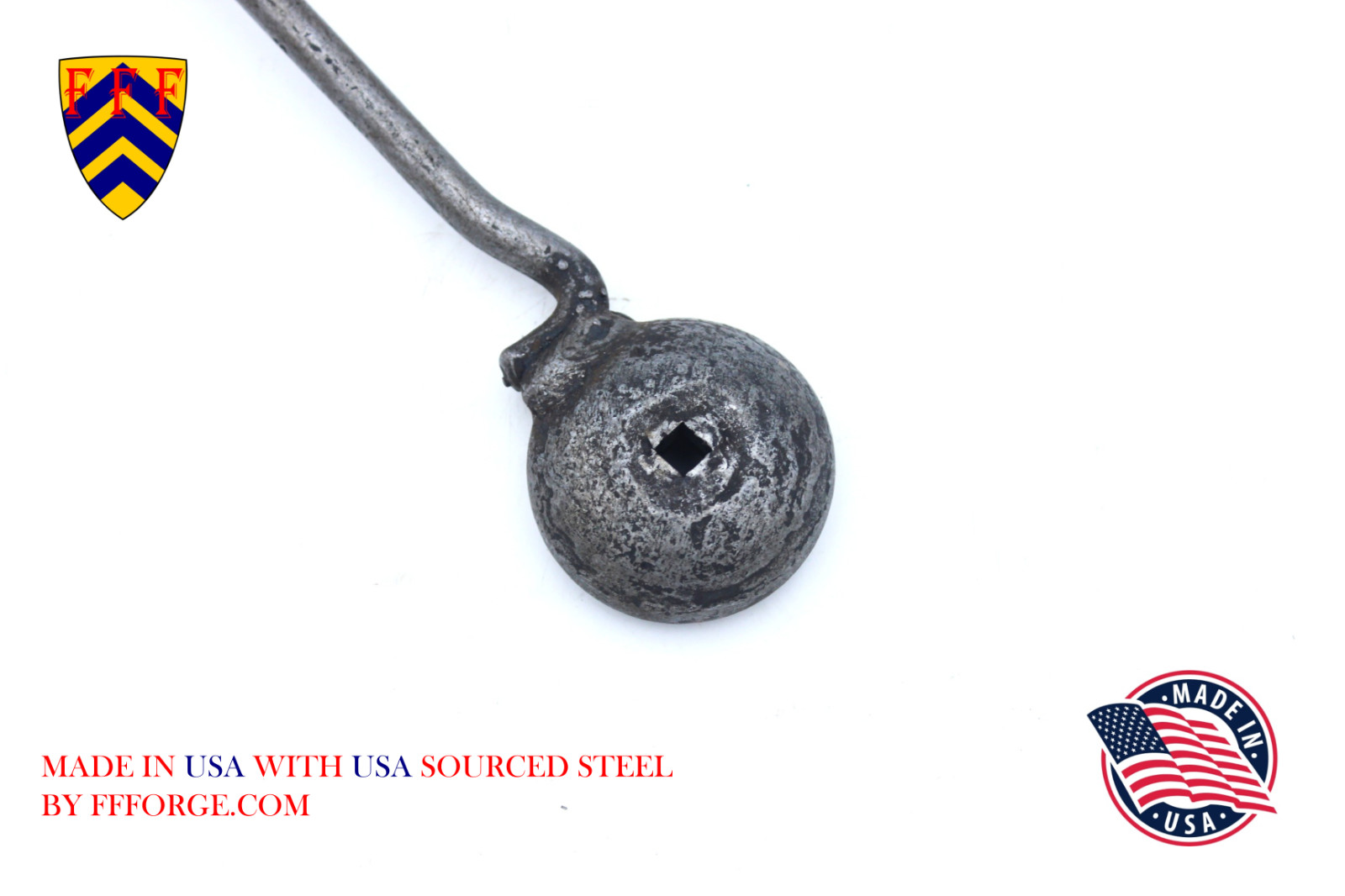 Fiery Furnace Blacksmith - 1/4-inch Nail Header - MADE IN THE USA