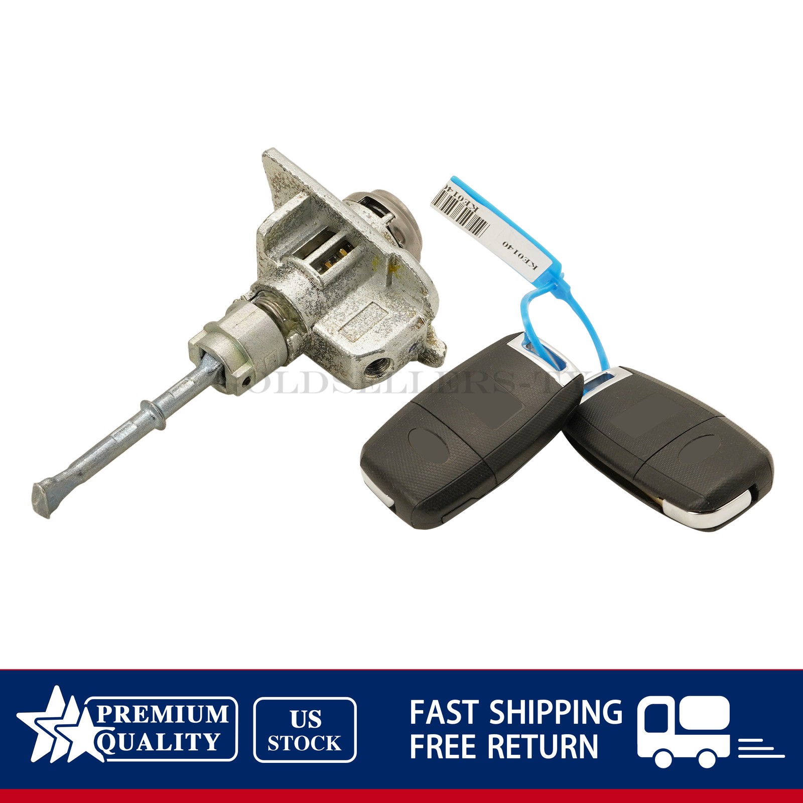 NEW For 2017-2022 Kia Sportage Left Door Lock & Key Cylinder Set 81970-D9A00 US