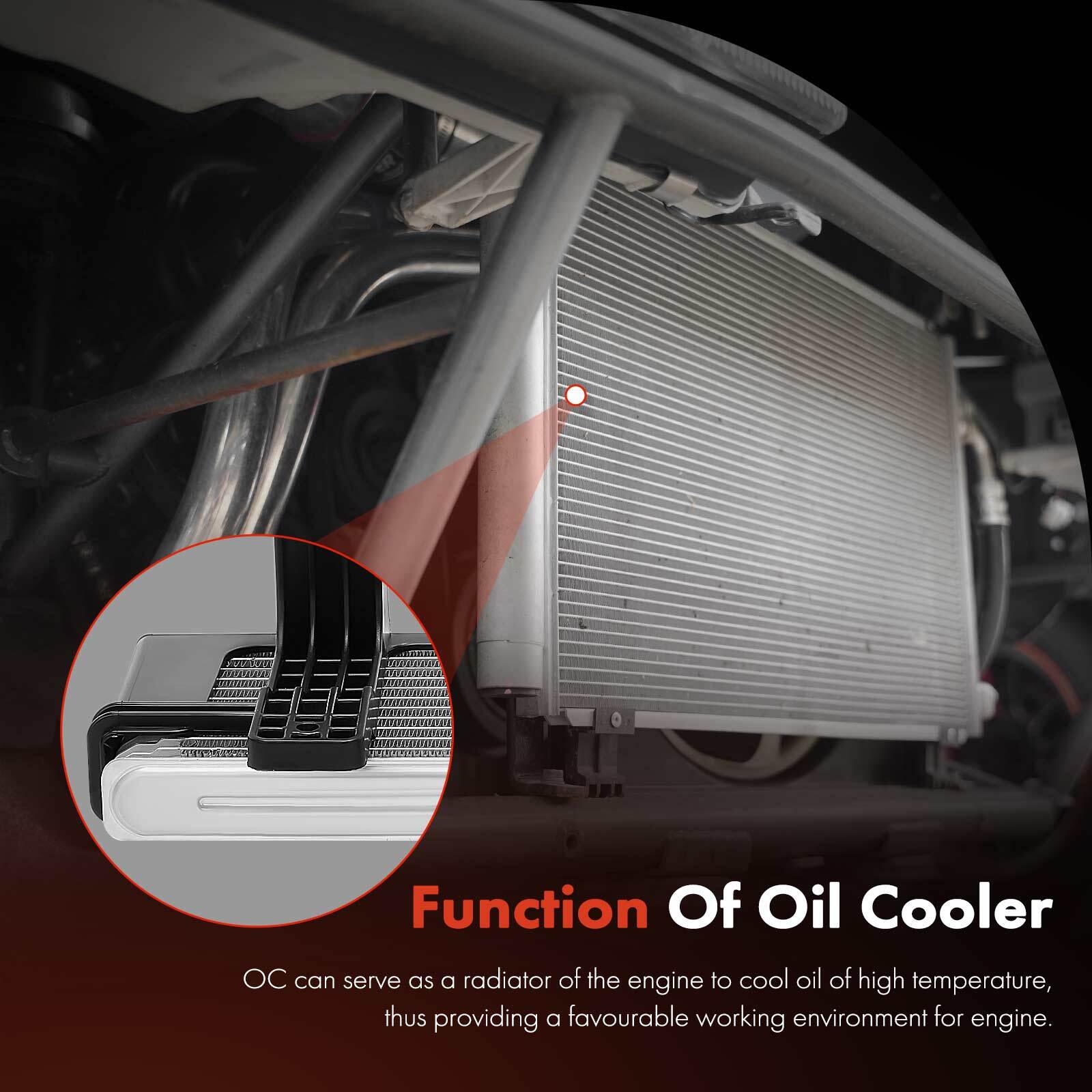 Automatic Transmission Oil Cooler for GMC Sierra 2500 HD Chevy Silverado 2500 HD